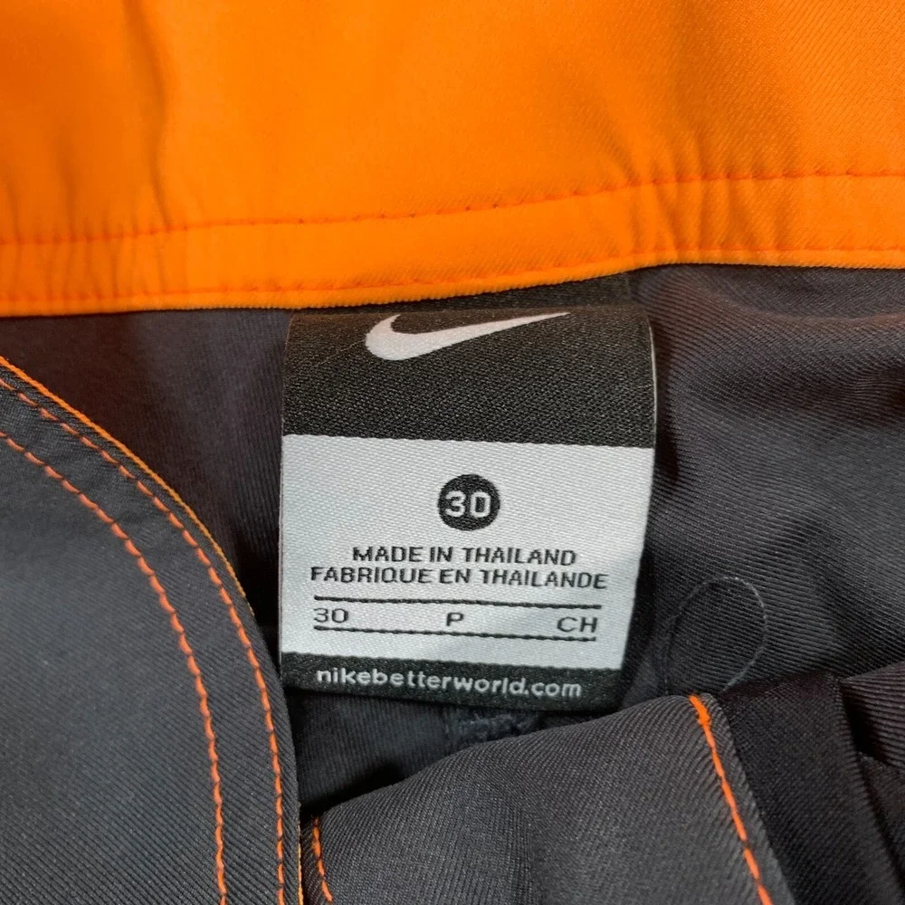 Nike Swim‎ Trunks Mens Size 30 Gray Orange Board Shorts